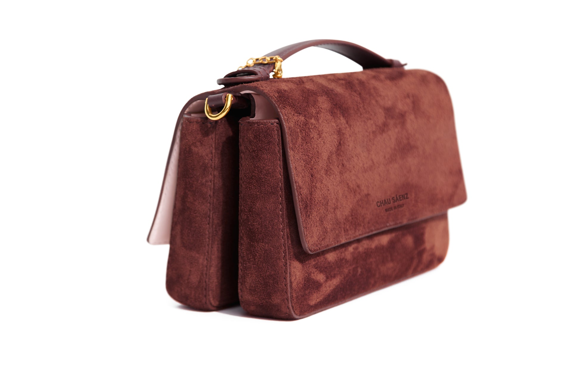 Aurora Bag Chocolate Red back angle view