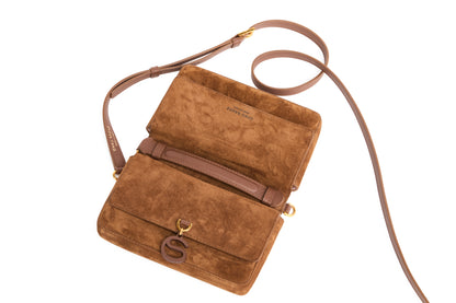 Aurora Bag Limited Edition flat view to show saddle design