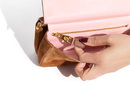 Aurora Bag Limited Edition interior zipper pocket close up