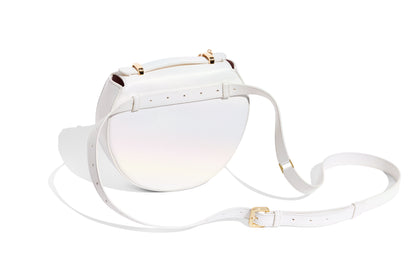Luna Bag in White Italian leather, limited edition, belt bag back view