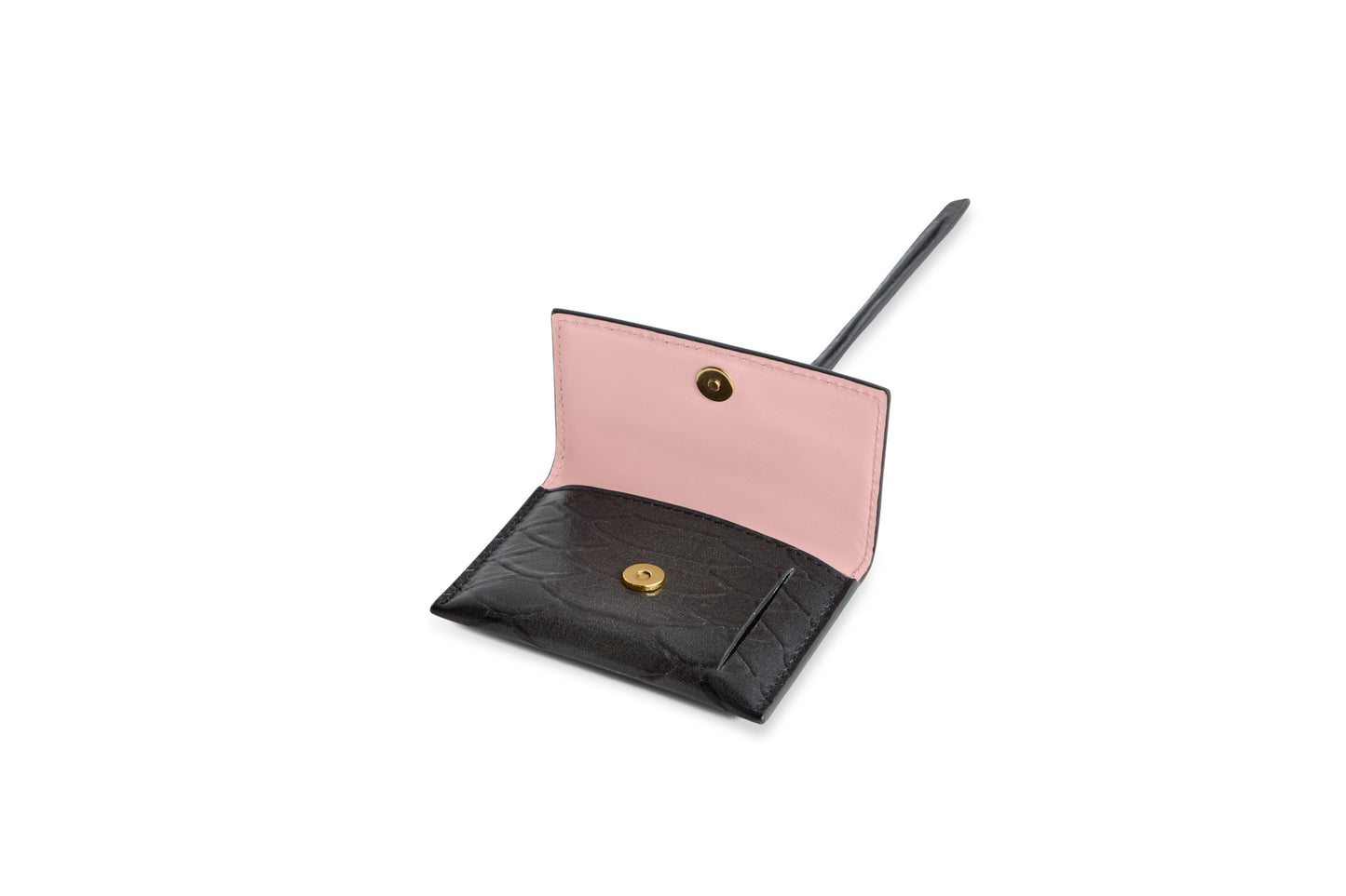 Grey luxury Italian leather bag charm handcrafted in Italy by Chau Sáenz.