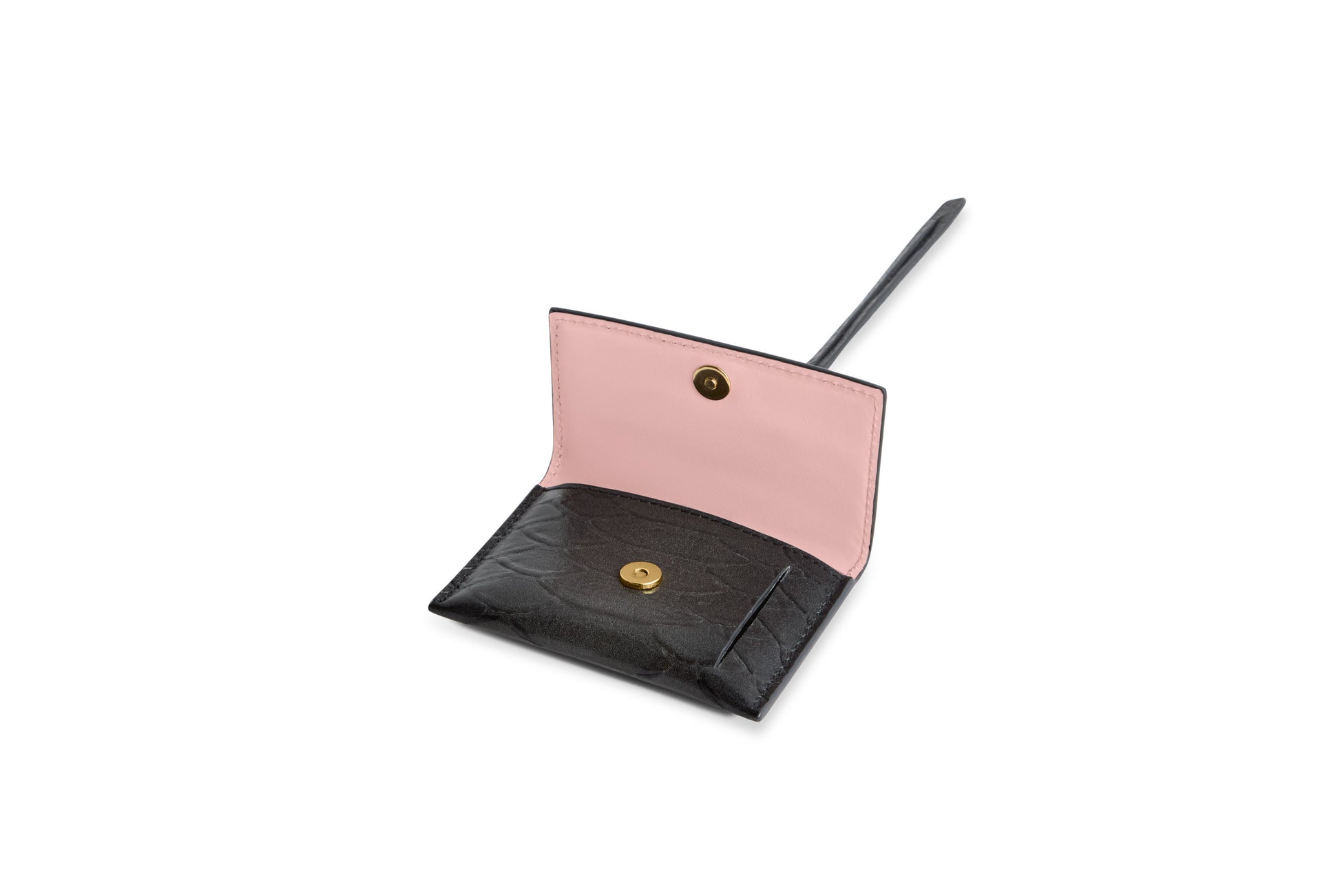 Grey luxury Italian leather bag charm handcrafted in Italy by Chau Sáenz.
