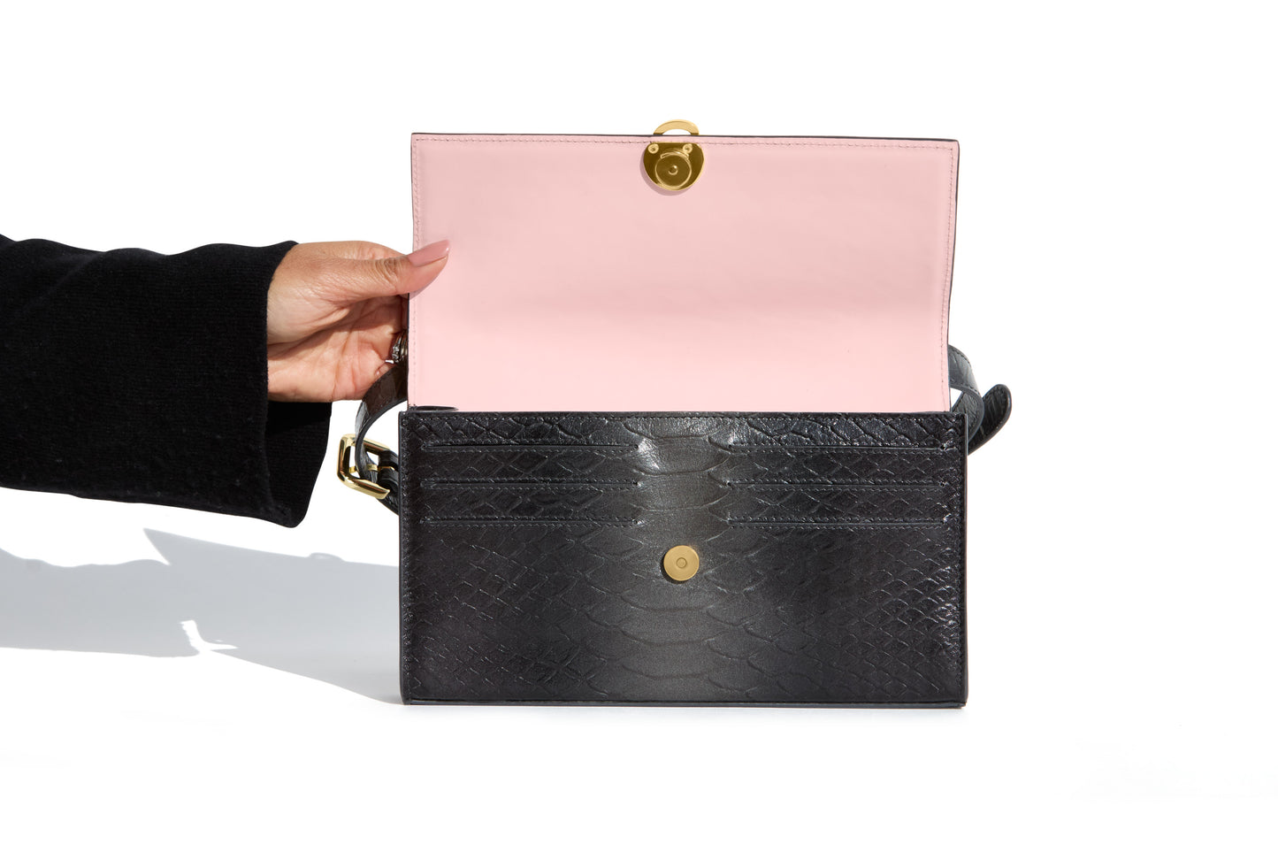 Grey luxury Italian leather Selene handbag with matching Mini Love Charm handcrafted in Italy by Chau Sáenz.