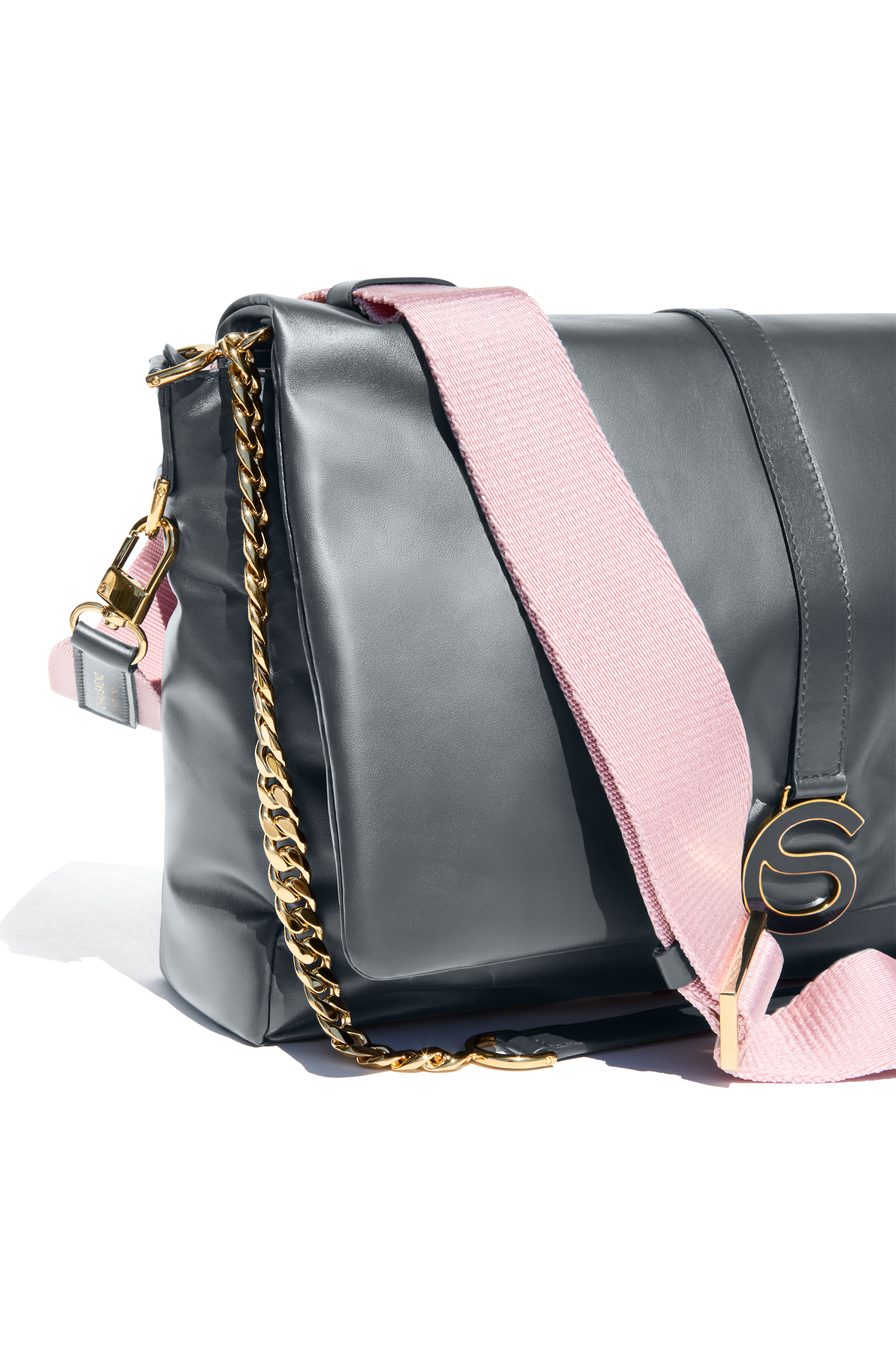 Luxury Italian Leather Crossbody Bag | Mai Bag Grey – Chau Sáenz