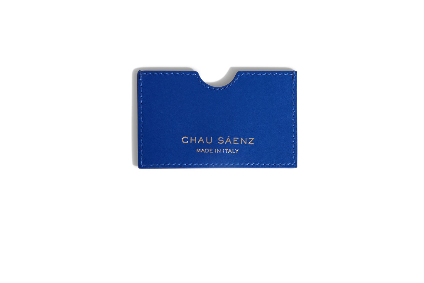 Italian leather slim card wallet with multiple slots by Chau Sáenz.