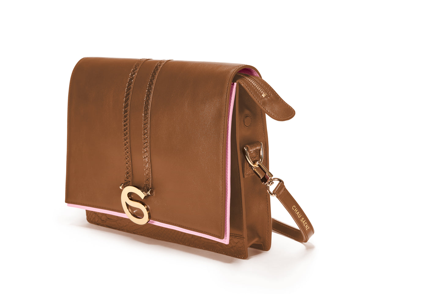 Luxury Italian leather convertible handbag The Rose Bag handcrafted in Italy by Chau Sáenz.
