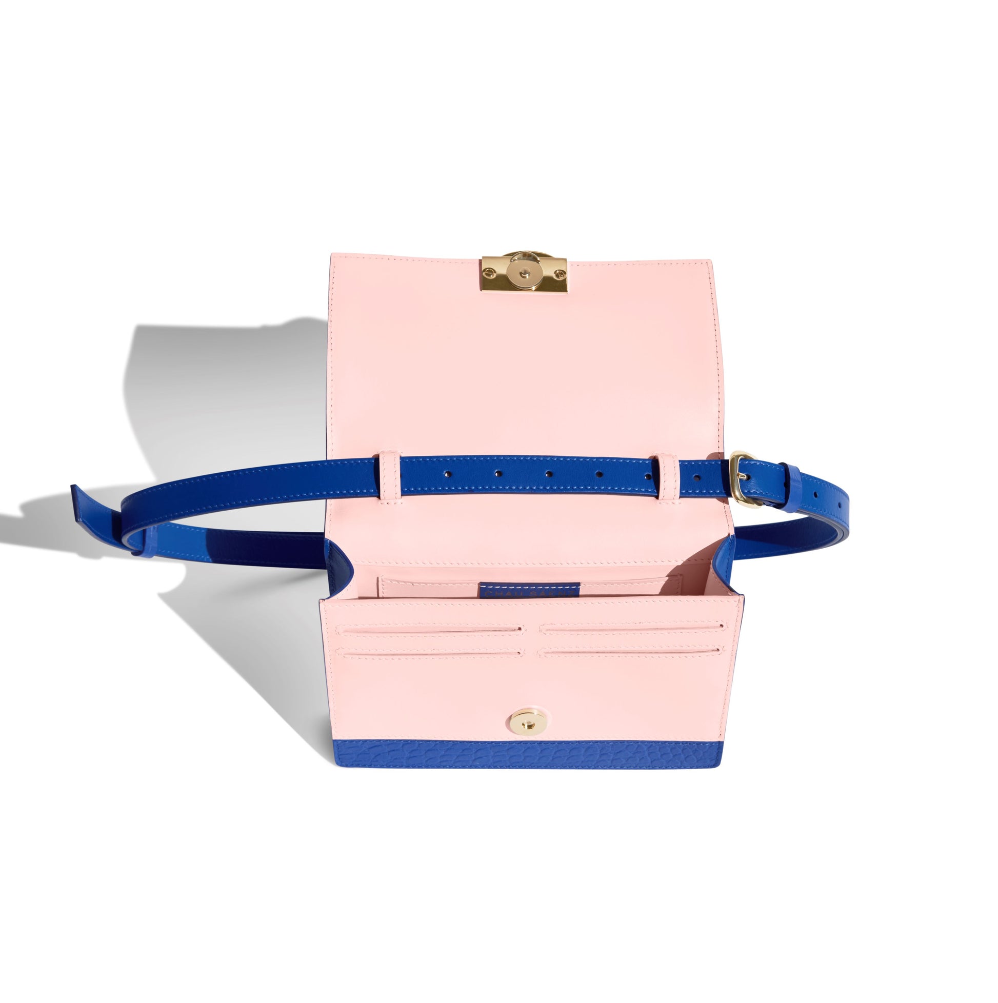 Emme luxury Italian leather convertible belt bag handcrafted in Italy.