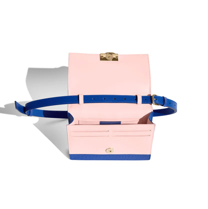 Emme luxury Italian leather convertible belt bag handcrafted in Italy.