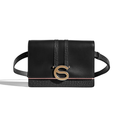 Emme luxury Italian leather convertible belt bag handcrafted in Italy.