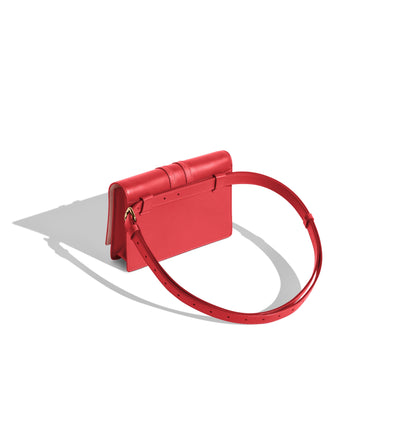 Emme luxury Italian leather convertible belt bag handcrafted in Italy.