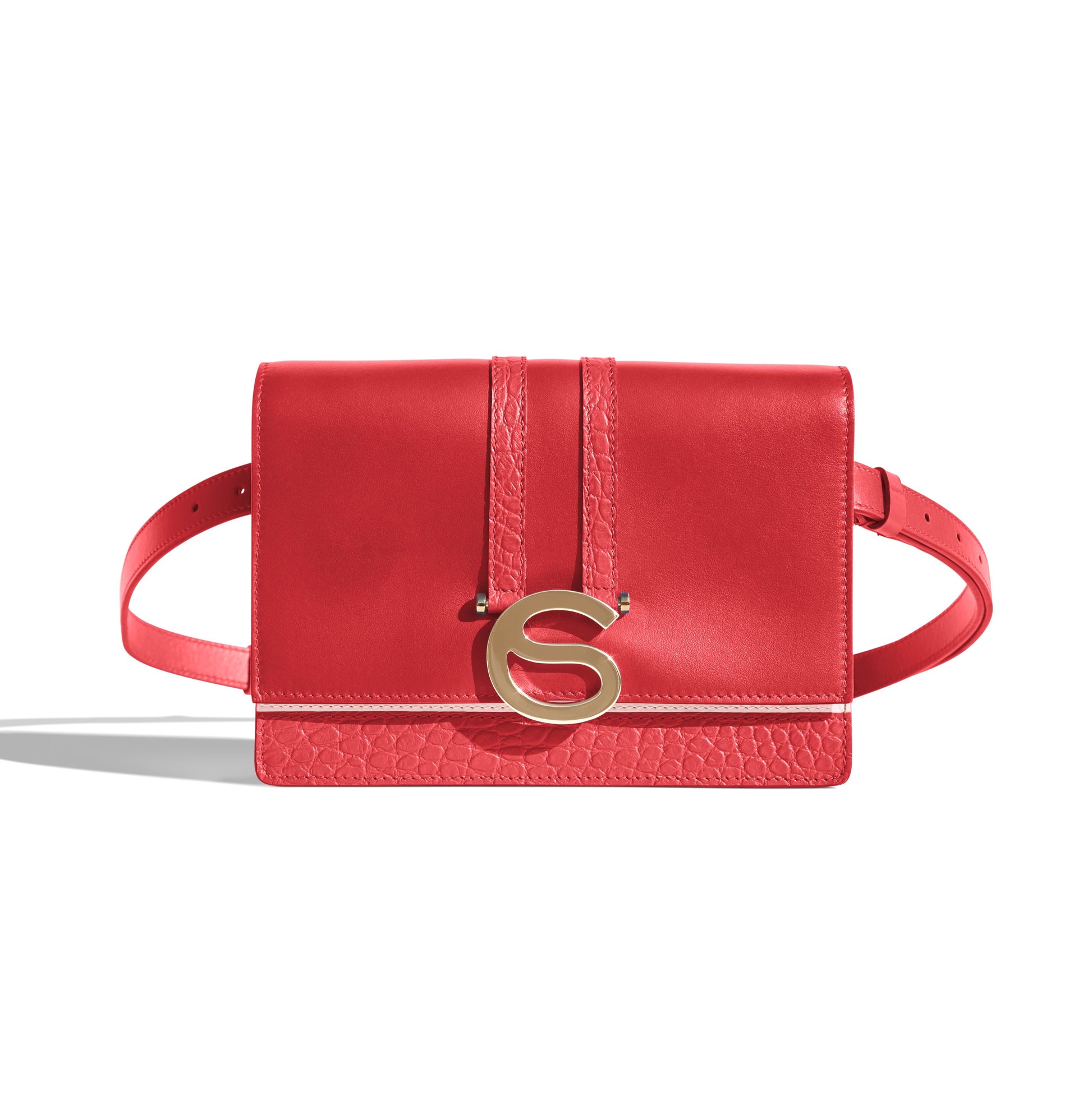 Emme luxury Italian leather convertible belt bag handcrafted in Italy.