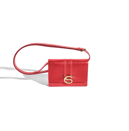  Emme luxury Italian leather convertible belt bag handcrafted in Italy.